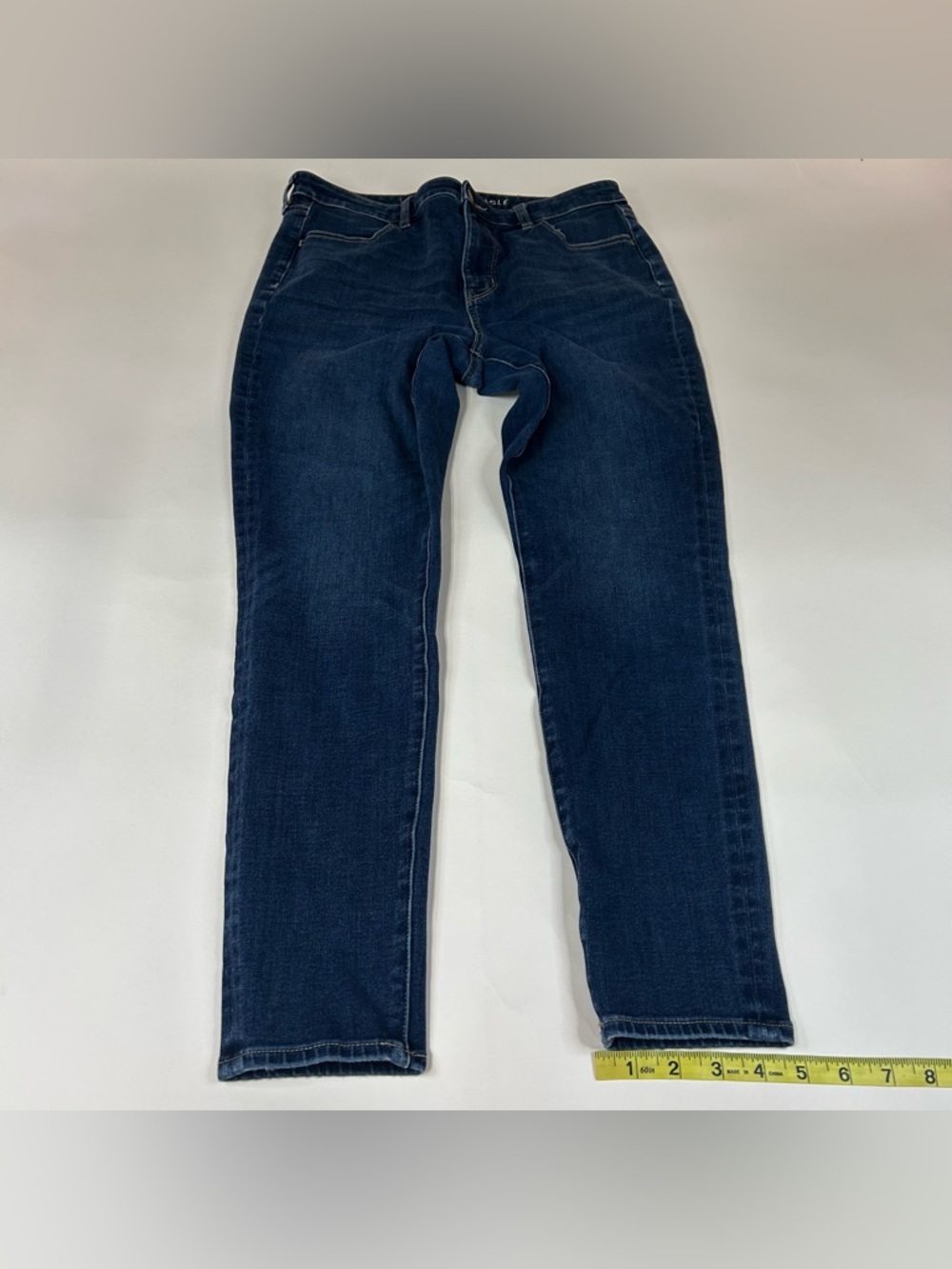American Eagle Women’s Size 14 Super Hi Rise Jegging Jeans Dream Dark Wash #0573 - Picture 13 of 13